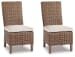 Beachcroft - Beige - Side Chair with Cushion (Set of 2)