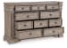 Blairhurst - 6 Pc. - Dresser, Mirror, Chest, California King Panel Bed - Light Grayish Brown