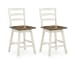 Brinfern - Swivel Stool (Set of 2) - Brown / Antique White