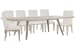 Lenox - Extendable Rectangular Dining Table With 6 Host Chairs - Acadia White