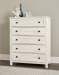 Custom Express - Chest 5 Drawers - White
