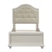 Stardust - Twin Panel Bed - White