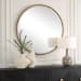 Sutton - Aged Gold Round Mirror