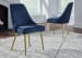 Wynora - Blue/gold Finish - Dining Uph Side Chair (2/cn)