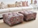 Barclay Butera Upholstery - Winslow Ottoman - Red / Blue