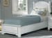 Hamilton/Franklin Panel Bed with Storage Footboard Snow White Twin