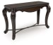 Maylee - Dark Brown - Sofa Table With Cabriole Legs