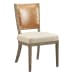 Lina Leather and Linen Chair