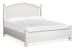 Kingston - King Panel Bed With Nightstand - Whisper White And Cerused Nutmeg