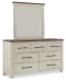 Brewgan - Antique White - Dresser, Mirror