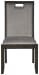 Hyndell - Gray / Dark Brown - Dining Uph Side Chair (Set of 2)