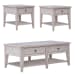 Lake House - 3 Piece Set (1-Cocktail 2-End Tables) - White