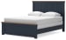Landocken - Brown / Blue - Queen Panel Bed