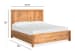 Laramie - Complete King Panel Bed - Honey Wheat