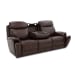 Walker - Power Reclining Sofa With Console, Power Headrest & Lumbar - Dark Brown