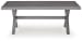 Half Moon Beach - Rectangular Cocktail Table - Gray
