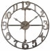 Delevan - 32" Metal Wall Clock - Pearl Silver