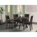 Amherst - Standard Height 5 Piece Dining Set-Table And Four Faux Leather Side Chairs - Walnut