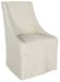 Warwick - Upholstered Rolling Dining Chair - Oatmeal