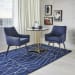 Resplendent - Bistro/Hall Table - Black / Brass / White