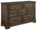 Cool Rustic - 7-Drawers Dresser - Mink