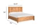 Laramie - Complete California King Panel Bed - Honey Wheat