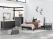 Cadmori - Black / White - 8 Pc. - Dresser, Mirror, Chest, Full Upholstered Panel Bed, 2 Nightstands
