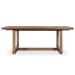 Lyra - Pine Wood 80-110" Ext Dining Table - Smoke Brown