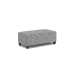 Cascade - Rectangular Cocktail Ottoman - Light Gray