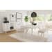 Rogen Rustic - 6 Piece Standard Height Dining Set (Table, Four Chairs & Bench) - Rustic White