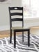 Froshburg - Grayish Brown/Black - 5 Pc. - Drop Leaf Table, 4 Side Chairs
