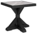 Beachcroft - Black / Light Gray - Square End Table