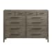 Versailles Contemporary - 12-Drawer Dresser - Gray