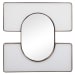 Embrace - 24" x 24" Square Mirror - White