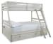 Robbinsdale - Twin Over Full Bunk Bed With Storage - Antique White