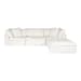 Clay - Lounge Modular Sectional Livesmart Fabric - Cream