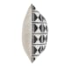 Radiant Oasis - Nubia Pillow 22' x 22' - Black/White