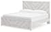 Cayboni - Whitewash - King Panel Bed