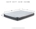 10 Inch Chime Elite - White / Blue - Firm California King Mattress