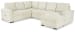 Millcoe - Linen - Right Arm Facing Chaise With Pop Up Bed 3 Pc Sectional