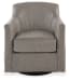 Bradney - Fossil - Swivel Accent Chair