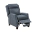 Nixon - Recliner-Push Thru The Arm - Blue - Leather - 43.3"