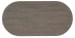 Modern Mood - Oval Nightstand - Dark Brown