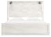 Gerridan - White - King Panel Bed With Sconces