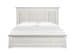 Kingston - Complete Queen Panel Bed With Upholstered Headboard - Whisper White And Cerused Nutmeg