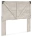 Shawburn - Whitewash - Queen Crossbuck Panel Headboard