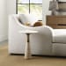 Pier - Travertine Accent Table - Beige