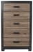 Harlinton - Warm Gray/Charcoal - Five Drawer Chest