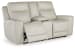 Mindanao - Coconut - Power Reclining Loveseat With Console / Adj Hdrst
