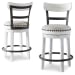 Valebeck - UPH Swivel Barstool  - White